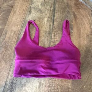 Lululemon Womens Reversible Align Sports Bra Scoop Neck Yoga Workout Pink Size 4